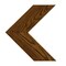 Ekena Millwork 11"W x 12"H x 3/4"D Vintage Farmhouse 3 1/2" Chevron, Barnwood Decor Collection, Weathered Brown DECR11X12X075CHVBR - alternate 5